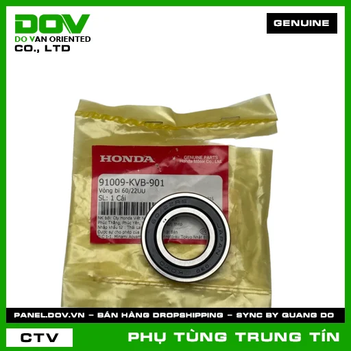 VÒNG BI 60/22UU | 91009-KVB-901 | HONDA (AIR BLADE 110, CLICK 110, VISION 110) — 91009KVB901