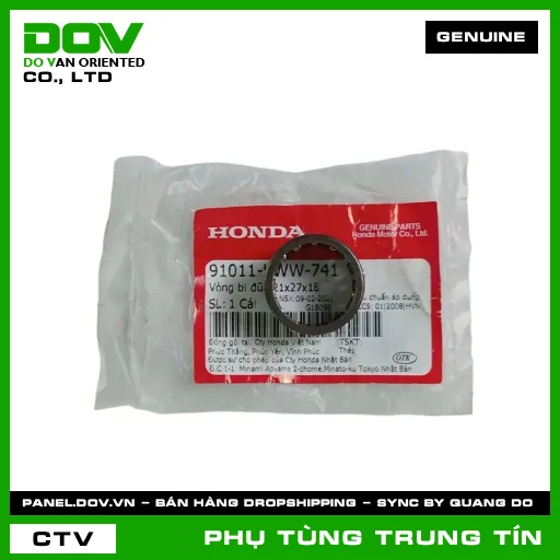 VÒNG BI ĐŨA 21X27X18 | 91011-KWW-741 | HONDA (BLADE 110, DREAM 110, FUTURE 125, MSX 125, SUPER CUB C125, WAVE ALPHA 110, WAVE RSX 110) — 91011KWW741