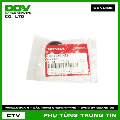 VÒNG BI 6201UUL | 91051-K03-H33 | HONDA (BLADE 110, FUTURE 125, SUPER CUB C125, WAVE RSX 110) — 91051K03H33