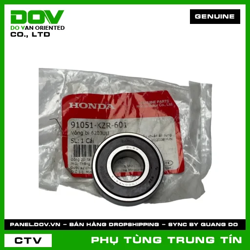 VÒNG BI 6203UU | 91051-KZR-601 | HONDA (AIR BLADE 125, SH 125/150) — 91051KZR601