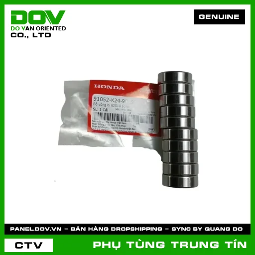 BỘ VÒNG BI 6201U (NSK) | 91052-K24-901SS | HONDA — 91052K24901SS