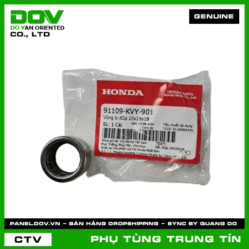 VÒNG BI ĐŨA 20X29X18 | 91109-KVY-901 | HONDA (AIR BLADE 110, AIR BLADE 125, LEAD 125, PCX, PCX 125, SH 125/150, SH MODE, VISION 110) — 91109KVY901