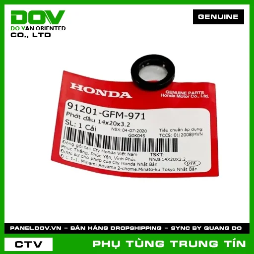 PHỚT DẦU 14X20X3.2 | 91201-GFM-971 | HONDA (LEAD 110) — 91201GFM971