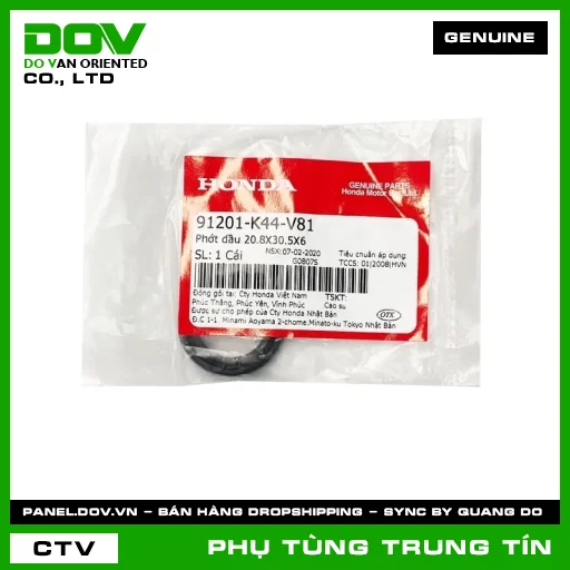 PHỚT DẦU 20.8X30.5X6 | 91201-K44-V81 | HONDA (VISION 110) — 91201K44V81