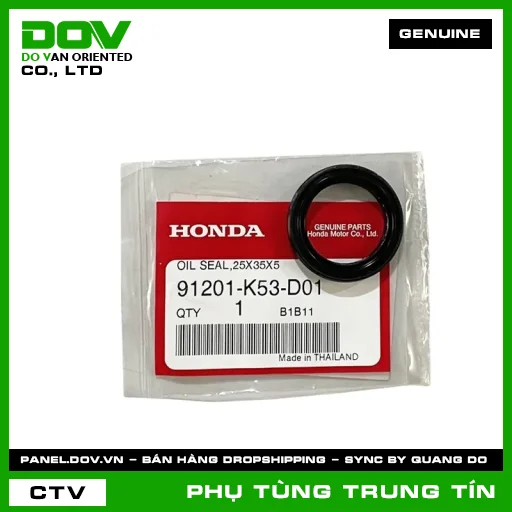 PHỚT DẦU 25X35X5 | 91201-K53-D01 | HONDA (ADV350, SH 350) — 91201K53D01