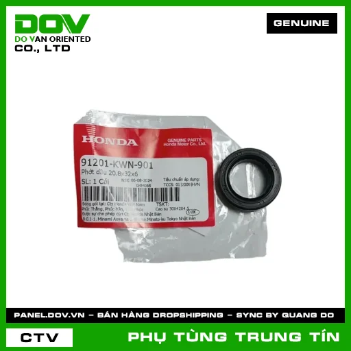 PHỚT DẦU 20.8X32X6 | 91201-KWN-901 | HONDA (AIR BLADE 125, LEAD 125, PCX, SH 125/150, SH MODE) — 91201KWN901