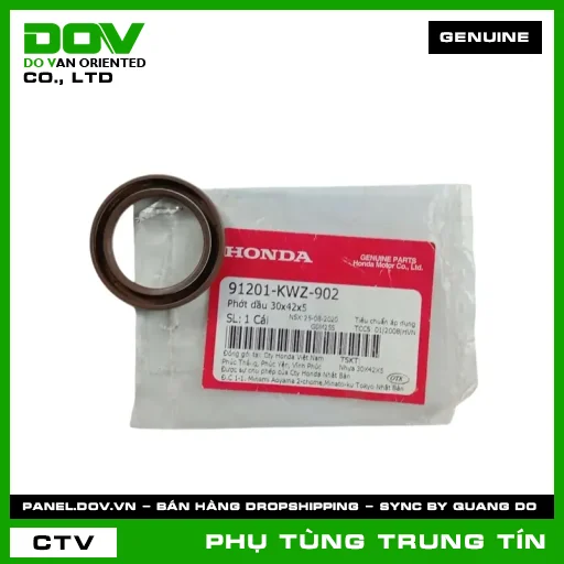PHỚT DẦU 30X42X5 | 91201-KWZ-902 | HONDA — 91201KWZ902