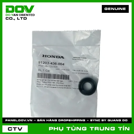 PHỚT DẦU 12X24X5 | 91203-436-004 | HONDA (CLICK 110) — 91203436004