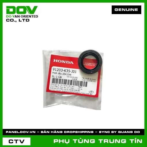 PHỚT DẦU 20X32X6 | 91203-K35-J01 | HONDA (AIR BLADE 125/160, LEAD 125, PCX, PCX 125, PCX 125/150, SH 125/150, VARIO 160, VISION 110) — 91203K35J01