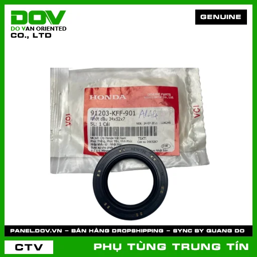 PHỚT DẦU 34X52X7 | 91203-KFF-901 | HONDA (SH 125/150) — 91203KFF901