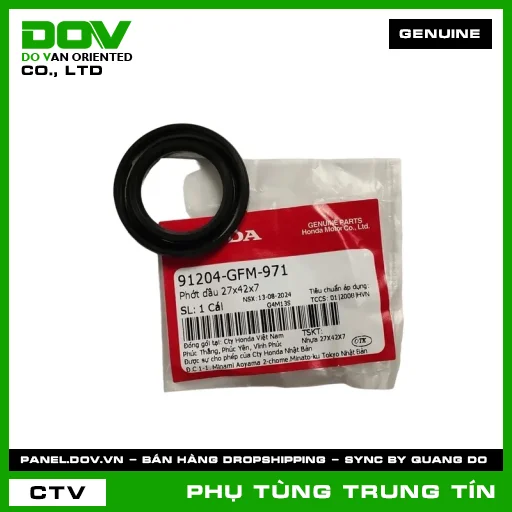 PHỚT DẦU 27X42X7 | 91204-GFM-971 | HONDA (LEAD 110, LEAD 125) — 91204GFM971