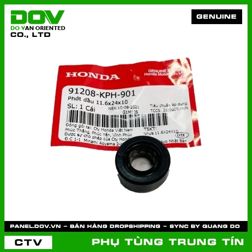 PHỚT DẦU 11.6X24X10 | 91208-KPH-901 | HONDA (FUTURE 125, FUTURE NEO, MSX 125, SUPER CUB C125, WAVE ALPHA) — 91208KPH901