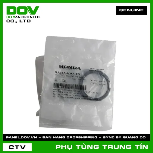 PHỚT DẦU 34X41X4 MÁ PULY | 91211-K97-T01 | HONDA (AIR BLADE 125/150, AIR BLADE 125/160, LEAD 125, PCX, PCX 125/150, PCX 160, SH MODE, VARIO 160) — 91211K97T01