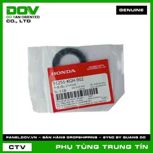 PHỚT DẦU 27X40X6 | 91251-KGH-902 | HONDA (BLADE 110, DREAM 110, FUTURE 125, FUTURE NEO, MSX 125, SUPER CUB C125, SUPER DREAM, WAVE 100, WAVE ALPHA, WAVE ALPHA 110, WAVE RSX 110) — 91251KGH902