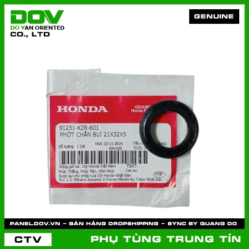 PHỚT CHẮN BỤI 21X32X5 | 91251-KZR-601 | HONDA (AIR BLADE 125, AIR BLADE 125/150, AIR BLADE 125/160, SUPER CUB C125, VISION 110) — 91251KZR601