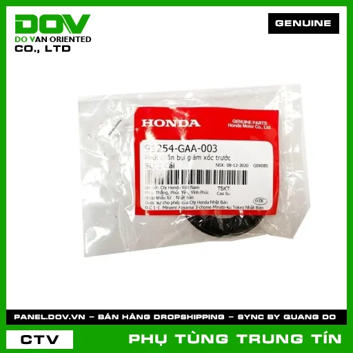 PHỚT CHẮN BỤI GIẢM XÓC TRƯỚC | 91254-GAA-003 | HONDA (CB250 NIGHTHAWK, ICON E, LEAD 125, MSX 125, PCX, PCX 125, PCX 125/150, PCX 160, SH MODE, VISION 110, WINNER 150, WINNER R, WINNER X) — 91254GAA003