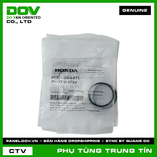 PHỚT O 27X2 | 91301-GK4-871 | HONDA (SUPER DREAM, WAVE ALPHA) — 91301GK4871