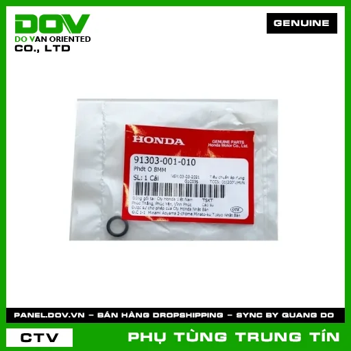 PHỚT O 8MM | 91303-001-010 | HONDA (AIR BLADE 125/160, BLADE 110, DREAM 110, FUTURE 125, LEAD 125, PCX 160, SH 125/150, SH 125/160, SH MODE, SUPER CUB C125, VARIO 160, VISION 110, WAVE 100, WAVE ALPHA 110, WAVE RSX 110) — 91303001010