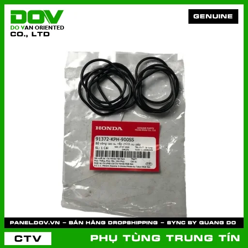 BỘ VÒNG CAO SU NẮP CHỈNH XU PÁP | 91372-KPH-900SS | HONDA (MONKEY) — 91372KPH900SS
