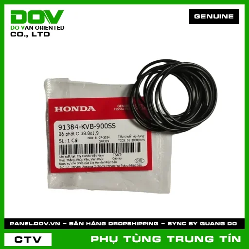 BỘ PHỚT O 38.8X1.9 | 91384-KVB-900SS | HONDA (AIR BLADE 125) — 91384KVB900SS