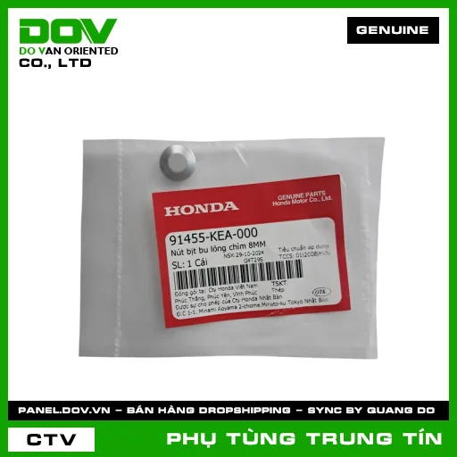NÚT BỊT BU LÔNG CHÌM 8MM | 91455-KEA-000 | HONDA (CB350 H'NESS, CB650R, CBR650R, PCX, PCX 125) — 91455KEA000