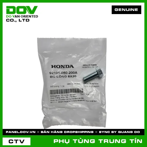 BU LÔNG 8X20 | 92101-080-200A | HONDA (WAVE ALPHA) — 92101080200A