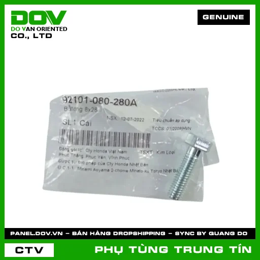 BU LÔNG 8X28 | 92101-080-280A | HONDA (WAVE ALPHA) — 92101080280A