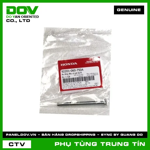 BU LÔNG ĐẦU CÓ GỜ 6X75 | 92201-060-750A | HONDA (SUPER DREAM) — 92201060750A