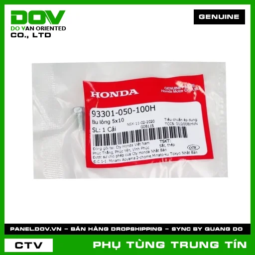 BU LÔNG 5X10 | 93301-050-100H | HONDA (SUPER DREAM, WAVE 100, WAVE ALPHA) — 93301050100H
