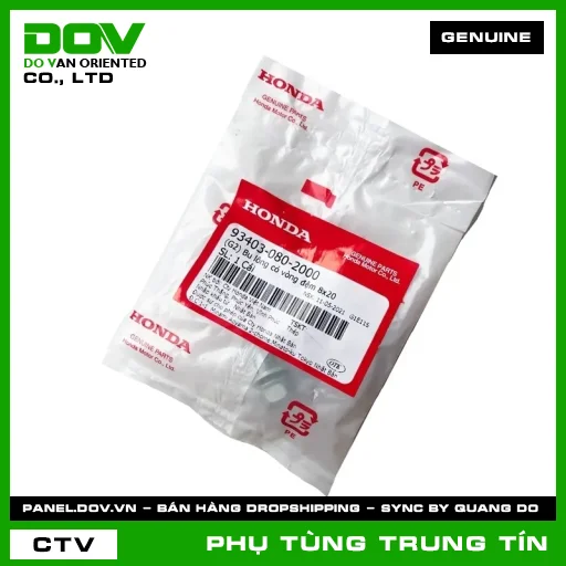 (G2) BU LÔNG CÓ VÒNG ĐỆM 8X20 | 93403-080-2000 | HONDA — 934030802000