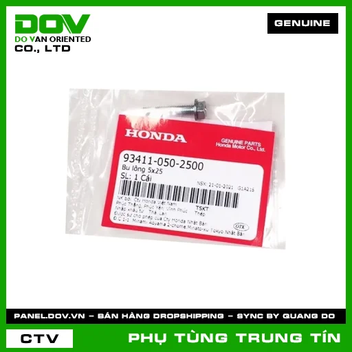 BU LÔNG 5X25 | 93411-050-2500 | HONDA (CB150R, CB300R, CB350 H'NESS, CB650R, CBR150R, CBR650R, VARIO 160, WINNER R, WINNER X) — 934110502500