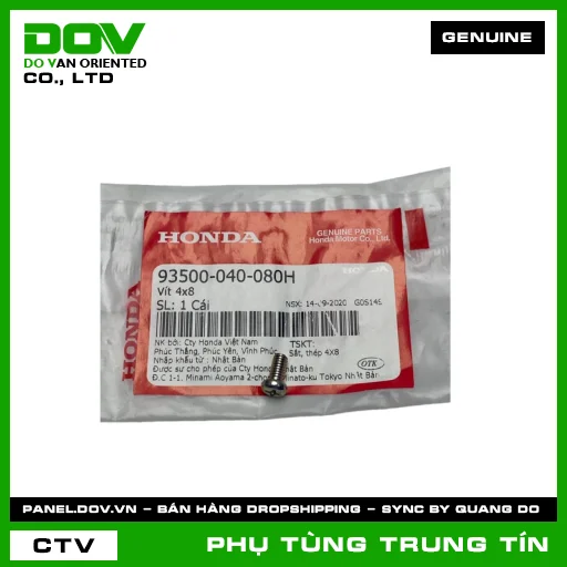 VÍT 4X8 | 93500-040-080H | HONDA — 93500040080H