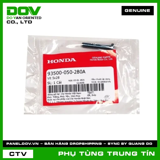 VÍT 5X28 | 93500-050-280A | HONDA (SUPER DREAM) — 93500050280A