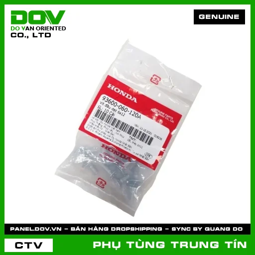 VÍT ĐẦU DẸT 6X12 | 93600-060-120A | HONDA — 93600060120A