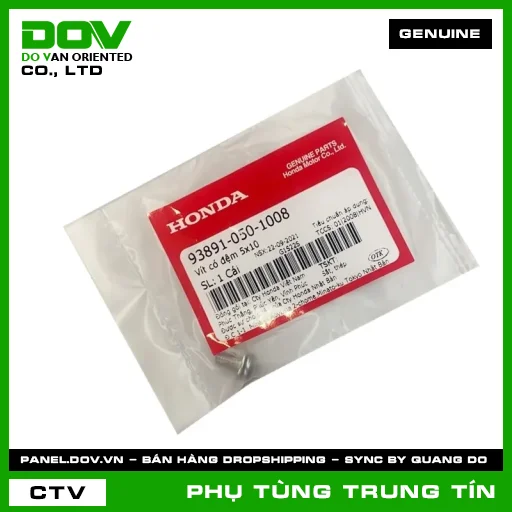 Vít có đệm 5x10 | 93891-050-1008 | HONDA (LEAD 110, SH 125/150) — 938910501008
