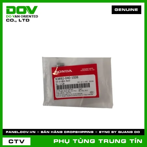 VÍT CÓ ĐỆM 4X10 | 93892-040-1008 | HONDA — 938920401008