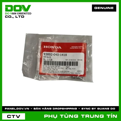 VÍT 4X14 | 93892-040-1418 | HONDA (FUTURE NEO, WAVE ALPHA) — 938920401418