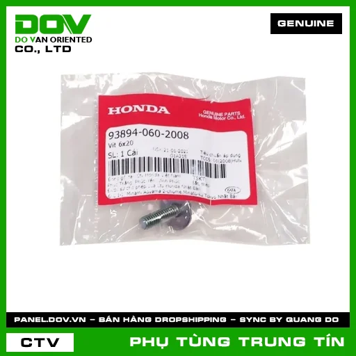 VÍT 6X20 | 93894-060-2008 | HONDA (SUPER DREAM) — 938940602008