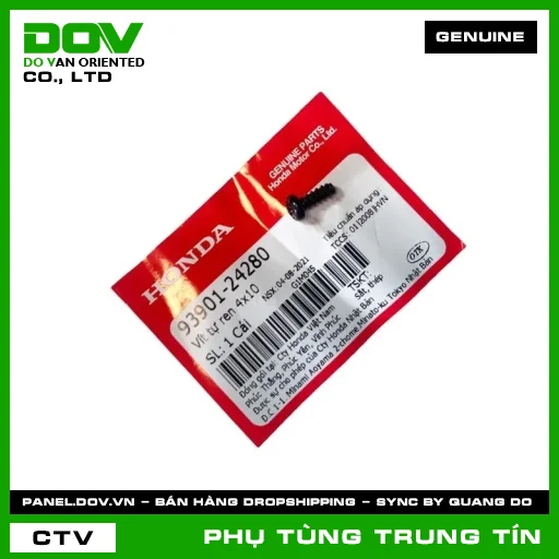 VÍT TỰ REN 4X10 | 93901-242-80 | HONDA (SUPER DREAM) — 9390124280