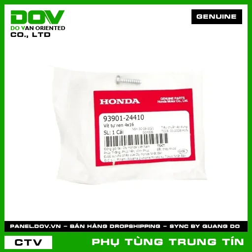 VÍT TỰ REN 4X16 | 93901-244-10 | HONDA (SUPER DREAM) — 9390124410