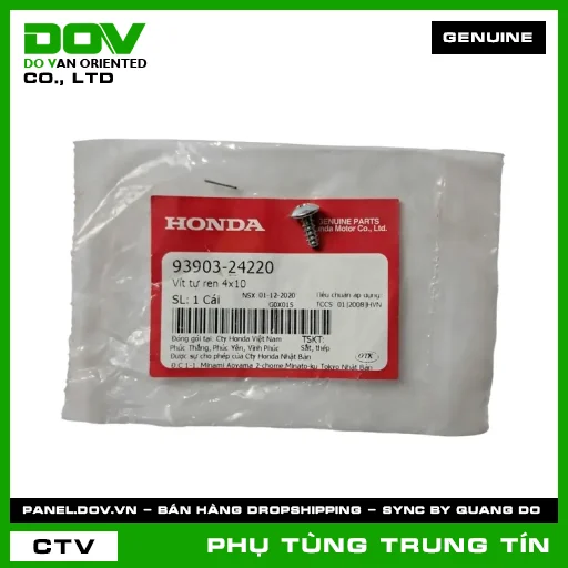 VÍT TỰ REN 4X10 | 93903-242-20 | HONDA (FUTURE NEO, GOLDWING) — 9390324220