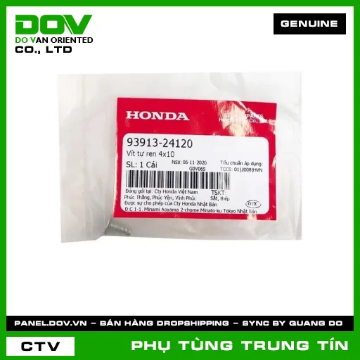 VÍT TỰ REN 4X10 | 93913-241-20 | HONDA (SUPER DREAM) — 9391324120