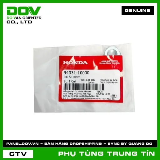 ĐAI ỐC 10MM | 94031-100-00 | HONDA (DREAM 110, FUTURE 125, FUTURE NEO, WAVE 100, WAVE ALPHA) — 9403110000