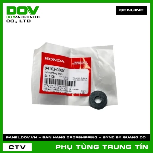 ĐỆM PHẲNG 8MM | 94103-080-00 | HONDA (BLADE 110, CB300R, CB350 H'NESS, CB500F, CB500X, CBR150R, CBR500R, DREAM 110, FUTURE 125, FUTURE NEO, LEAD 125, NX500, VARIO 160, WAVE 100, WAVE ALPHA, WAVE RSX 110, WINNER 150, WINNER R, WINNER X) — 9410308000