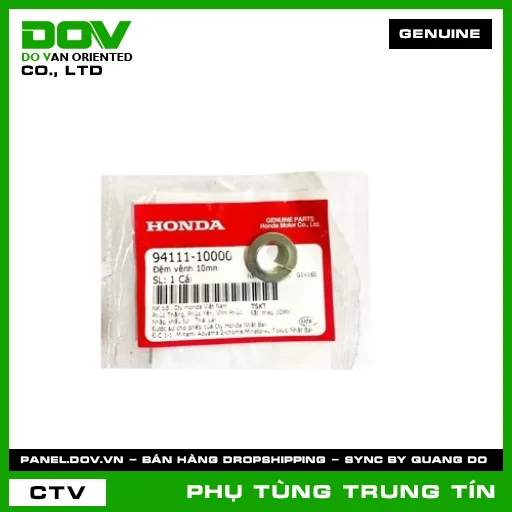 ĐỆM VÊNH 10MM | 94111-100-00 | HONDA (BLADE 110, CB250 NIGHTHAWK, DREAM 110, FUTURE 125, FUTURE NEO, SUPER CUB C125, WAVE 100, WAVE ALPHA, WAVE ALPHA 110, WAVE RSX 110) — 9411110000