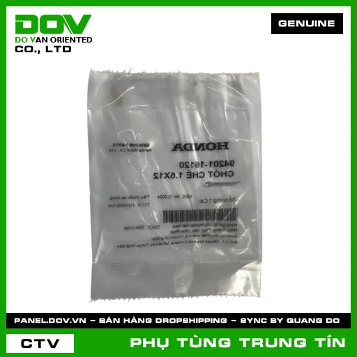 CHỐT CHẺ 1.6X12 | 94201-161-20 | HONDA (ADV350, ICON E, LEAD 110, MSX 125, PCX, PCX 125, SH 125/150, SH 125/160, SH MODE) — 9420116120