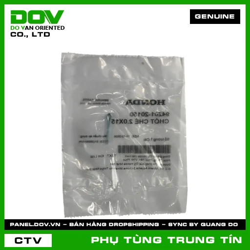 CHỐT CHẺ 2.0X15 | 94201-201-50 | HONDA (BLADE 110, CB1000R, CB250 NIGHTHAWK, CB300R, CB350 H'NESS, CB500F, CB500X, CB650R, CBR150R, CBR500R, CBR650R, DREAM 110, FUTURE 125, FUTURE NEO, GOLDWING, MSX 125, NX500, REBEL 1100, REBEL 300, REBEL 500, SUPER CUB C125, SUPER DREAM, WAVE 100, WAVE ALPHA, WAVE ALPHA 110, WAVE RSX 110, WINNER 150, WINNER R, WINNER X) — 9420120150