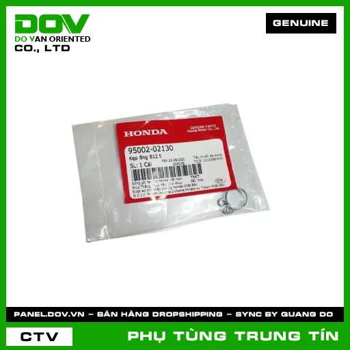 KẸP ỐNG B12.5 | 95002-021-30 | HONDA (AIR BLADE 110, AIR BLADE 125, AIR BLADE 125/150, AIR BLADE 125/160, CB250 NIGHTHAWK, CB650R, CBR650R, CLICK 110, LEAD 110, LEAD 125, PCX, PCX 125, PCX 125/150, PCX 160, SH 125/150, SH 125/160, SH MODE, VARIO 160, VISION 110, WAVE ALPHA) — 9500202130