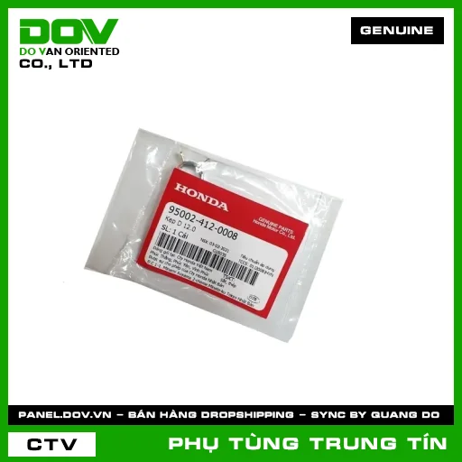 KẸP D 12.0 | 95002-412-0008 | HONDA (AIR BLADE 110, AIR BLADE 125, AIR BLADE 125/150, AIR BLADE 125/160, CB150R, CB300R, CBR150R, CLICK 110, LEAD 110, LEAD 125, PCX, PCX 125, PCX 125/150, PCX 160, REBEL 1100, REBEL 300, REBEL 500, SH 125/150, SH 125/160, SH MODE, VARIO 160, VISION 110, WINNER 150, WINNER R, WINNER X) — 950024120008