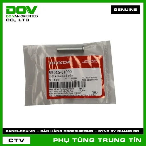 CHỐT A THANH ĐỂ CHÂN | 95015-810-00 | HONDA (ADV350, AIR BLADE 125, AIR BLADE 125/150, AIR BLADE 125/160, CLICK 110, ICON E, LEAD 110, LEAD 125, PCX, PCX 125, SH 125/150, SUPER CUB C125, VARIO 160, VISION 110) — 9501581000